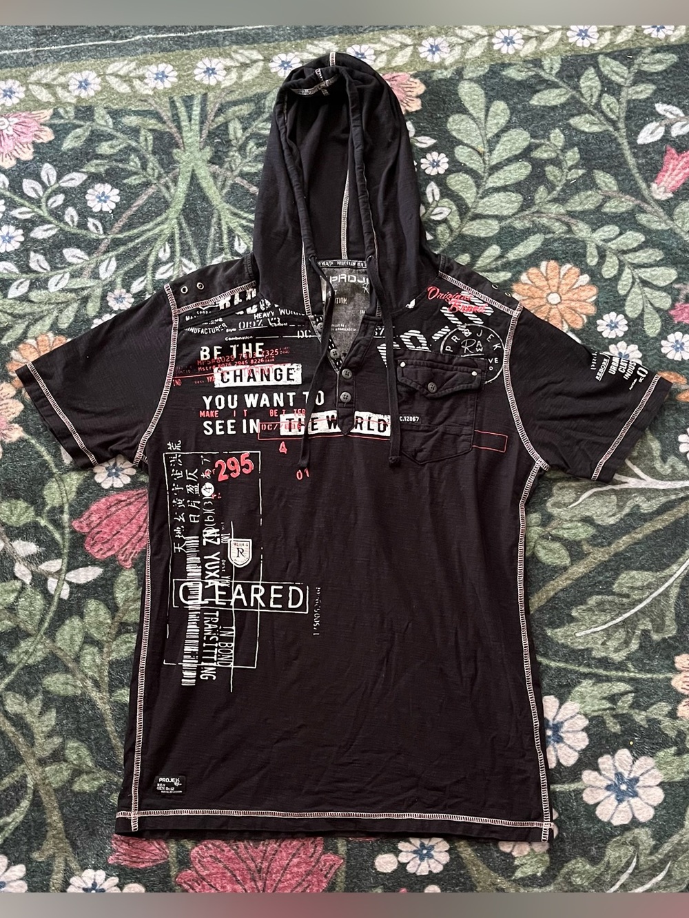 🎸 Y2K Graphic Hooded Short-Sleeve 🎸